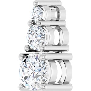 10K White Gold 4.4 mm Round Pendant Mounting – image 3