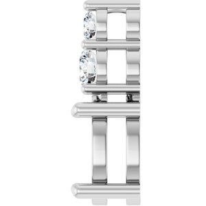 14K White Gold 9x7 mm Oval 1/4 CTW Lab-Grown Diamond Semi-Set Pendant – image 6