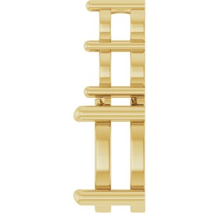 18K Yellow Gold 9x7 mm Oval Pendant Mounting – image 6