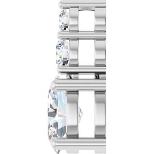 Sterling Silver 7.5x5.5 mm Oval Pendant Mounting – image 5