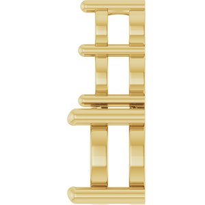 10K Yellow Gold 7 mm Round Pendant Mounting – image 6