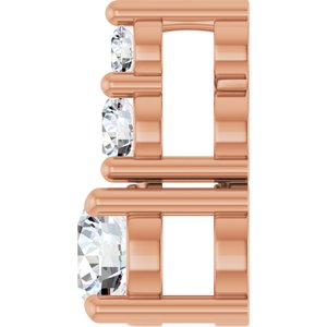 10K Rose Gold 3.8 mm Round Pendant Mounting – image 5
