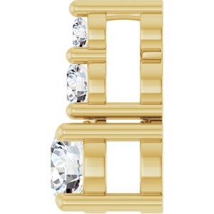 10K Yellow Gold 3.8 mm Round Pendant Mounting – image 5