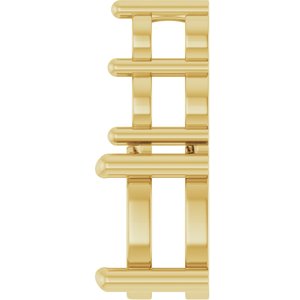 18K Yellow Gold 7x5 mm Oval Pendant Mounting – image 6
