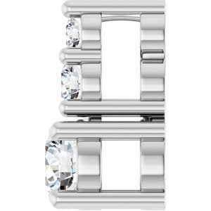 14K White Gold 3.2 mm Round Pendant Mounting – image 5