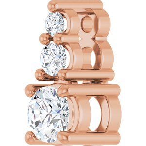 10K Rose Gold 3.2 mm Round Pendant Mounting – image 3