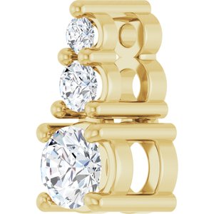 10K Yellow Gold 3.2 mm Round Pendant Mounting – image 3