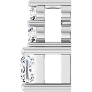 Continuum Sterling Silver 3x3 mm Square Pendant Mounting – image 5