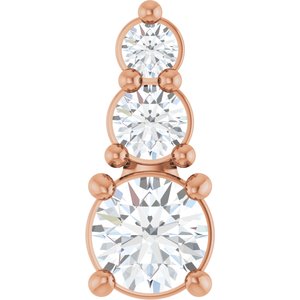 10K Rose Gold 3.5 mm Round Pendant Mounting