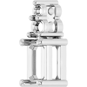 Platinum 5x3 mm Emerald Pendant Mounting – image 4