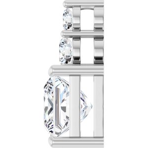 Platinum 7.5x7.5 mm Square Pendant Mounting – image 5