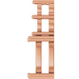 18K Rose Gold 9x7 mm Elongated Cushion Pendant Mounting – image 6