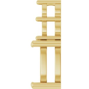 14K Yellow Gold 9x7 mm Elongated Cushion Pendant Mounting – image 6