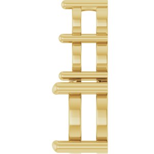 10K Yellow Gold 7.4 mm Round Pendant Mounting – image 6