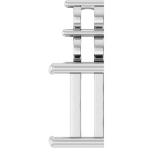 14K X1 White Gold 8x8 mm Square Pendant Mounting – image 6