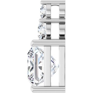 Platinum 8x8 mm Square Pendant Mounting – image 5