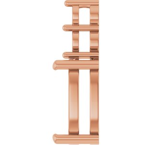 14K Rose Gold 12x10 mm Elongated Cushion Pendant Mounting – image 6