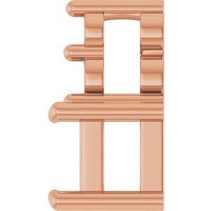 18K Rose Gold 3.25x3.25 mm Square Pendant Mounting – image 6