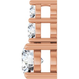 14K Rose Gold 5.8 mm Round Pendant Mounting – image 5