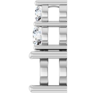Platinum 5.8 mm Round 1/5 CTW Lab-Grown Diamond Semi-Set Pendant – image 6