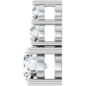 14K White Gold 5.8 mm Round Pendant Mounting – image 5