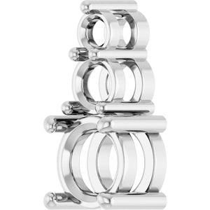 10K White Gold 5.8 mm Round Pendant Mounting – image 4