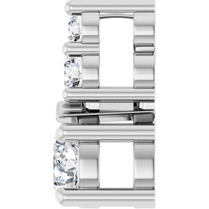 14K White Gold 4x3 mm Pear Pendant Mounting – image 5