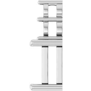 14K X1 White Gold 8.5x6.5 mm Emerald Pendant Mounting – image 6