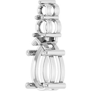 Continuum Sterling Silver 10x6 mm Pear Pendant Mounting – image 4