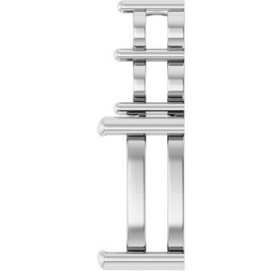 18K White Gold 11x9 mm Elongated Cushion Pendant Mounting – image 6