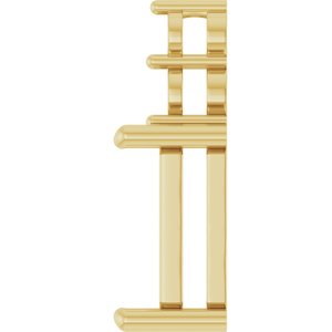 10K Yellow Gold 12x10 mm Emerald Pendant Mounting – image 6