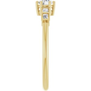 14K Yellow Gold 3.75 mm Round Ring Mounting – image 7