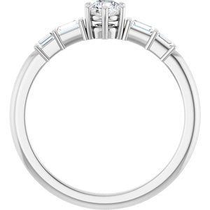 Platinum 3.75 mm Round Ring Mounting – image 3