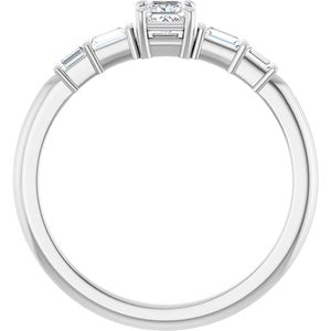 Continuum Sterling Silver 3x3 mm Square Ring Mounting – image 3