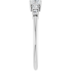Sterling Silver 3x3 mm Square Ring Mounting – image 7