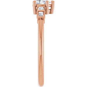 10K Rose Gold 5x3 mm Pear Ring Mounting – image 7