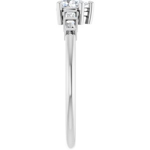 Continuum Sterling Silver 5x3 mm Pear Ring Mounting – image 7