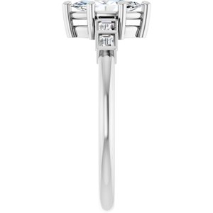 Continuum Sterling Silver 8x4 mm Marquise Ring Mounting – image 7