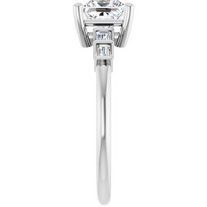 Platinum 5.5x5.5 mm Square Ring Mounting – image 7