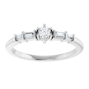 Continuum Sterling Silver 3 mm Round Ring Mounting – image 5