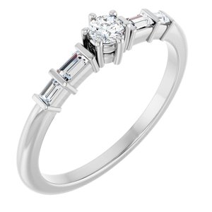 Platinum 3 mm Round Ring Mounting
