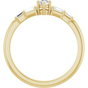 18K Yellow Gold 3 mm Round Ring Mounting – image 3
