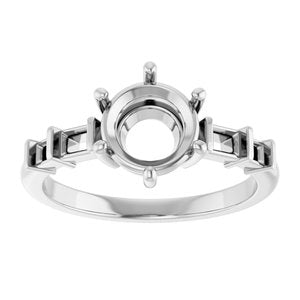 Platinum 7.4 mm Round Ring Mounting – image 6