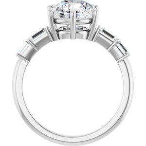 Continuum Sterling Silver 8.2 mm Round Ring Mounting – image 3