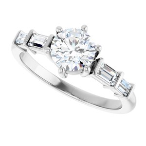 Continuum Sterling Silver 6 mm Round Ring Mounting – image 8