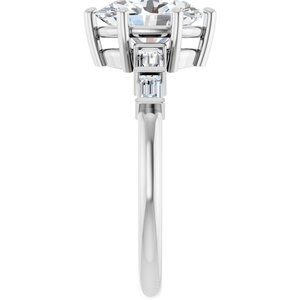 Sterling Silver 9x7 mm Oval Ring Mounting – image 7