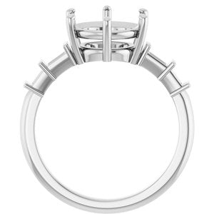 Continuum Sterling Silver 9.4 mm Round Ring Mounting – image 4