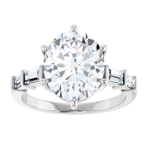 Continuum Sterling Silver 11x9 mm Oval Ring Mounting – image 5