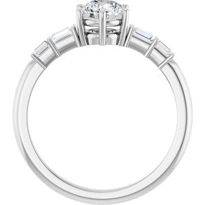 Continuum Sterling Silver 5.5 mm Round Ring Mounting – image 3