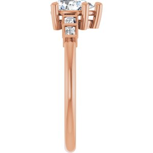 10K Rose Gold 7x4.5 mm Pear Ring Mounting – image 7